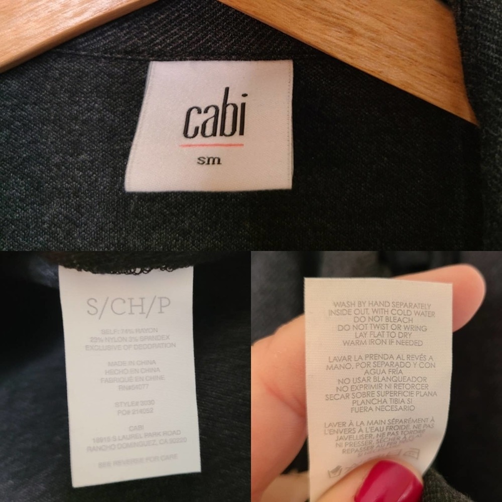 CAbi #3030 Ponte Knit Button Blazer Jacket - Picture 4 of 7